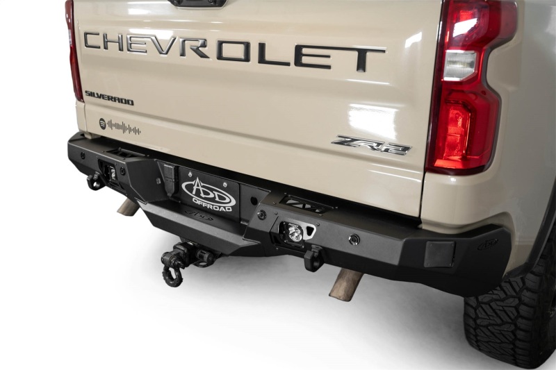 Chevrolet 1500 Bumper - Rear - Addictive Desert Designs - Stealth Fighter - Hammer Black - `22-`27